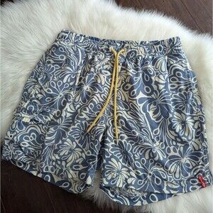 Tommy Bahama Relax blue white swim shorts trunks M Medium